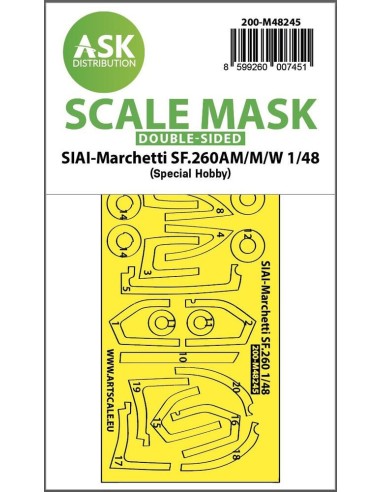SIAI-Marchetti SF.260AM/M/W double-sided express fit mask for Special Hobby 