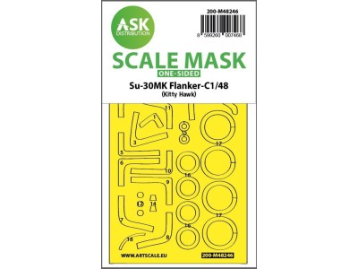 Su-30MK Flanker-C one-sided express fit mask for Kitty Hawk 