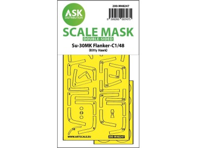 Su-30MK Flanker-C double-sided express fit mask for Kitty Hawk 