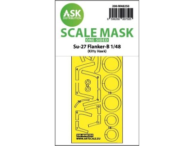Su-27 Flanker-B one-sided express fit mask for Kitty Hawk 