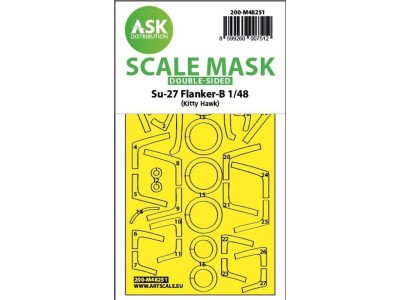 Su-27 Flanker-B double-sided express fit mask for Kitty Hawk 