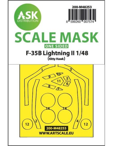 F-35B Lightning II one-sided express fit mask for Kitty Hawk 