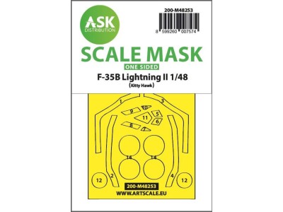 F-35B Lightning II one-sided express fit mask for Kitty Hawk 