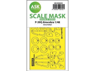 P-39Q Airacobra double-sided express fit mask for Arma Hobby 