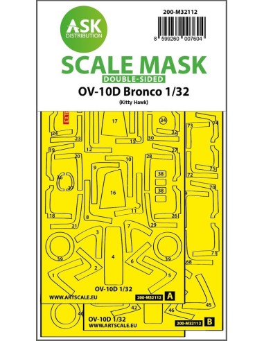 OV-10D Bronco double-sided express fit mask for Kitty Hawk 