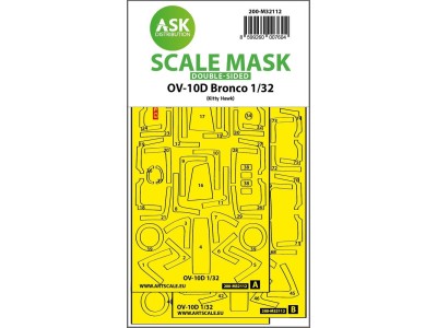 OV-10D Bronco double-sided express fit mask for Kitty Hawk 