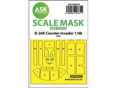 B-26K Counter Invader one-sided express fit mask for ICM 