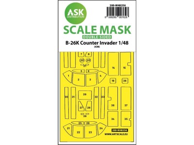 B-26K Counter Invader double-sided express fit mask for ICM 