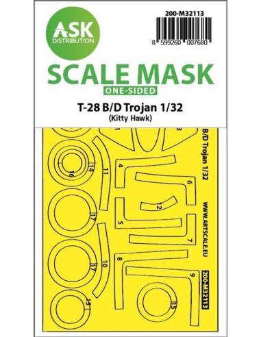 28-B/D Trojan one-sided express fit mask for Kitty Hawk 
