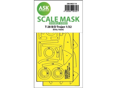 28-B/D Trojan double-sided express fit mask for Kitty Hawk 