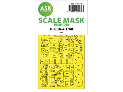 Ju 88A-4  one-sided express fit mask for ICM 