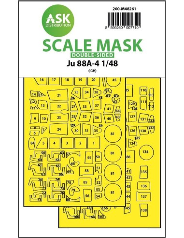 Ju 88A-4  double-sided express fit mask for ICM 