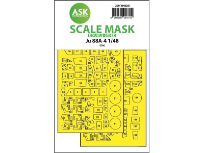Ju 88A-4  double-sided express fit mask for ICM 