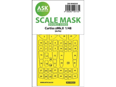 Curtiss Tomahawk Mk.II  double-sided express fit mask for Airfix 