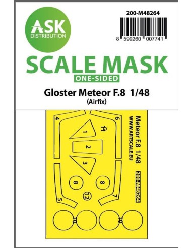 Gloster Meteor F.8 double-sided express fit mask for Airfix 