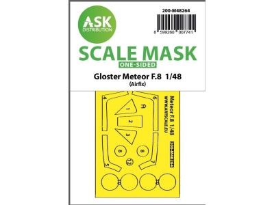 Gloster Meteor F.8 double-sided express fit mask for Airfix 