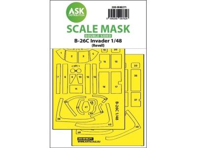 B-26C Invader double-sided express fit mask for Revell 
