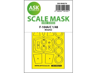 F-104A/C one-sided express fit mask for Kinetic 