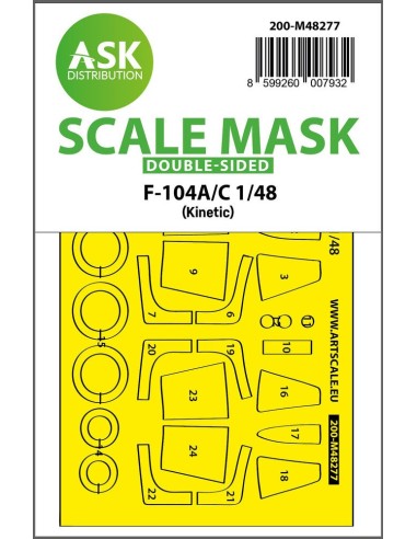 F-104A/C double-sided express fit mask for Kinetic 
