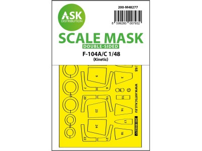 F-104A/C double-sided express fit mask for Kinetic 
