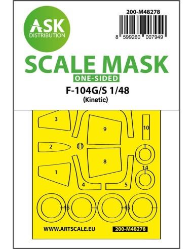 F-104G/S one-sided express fit mask for Kinetic 