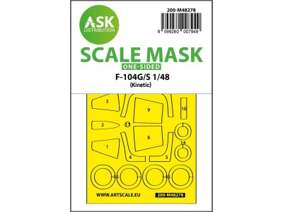 F-104G/S one-sided express fit mask for Kinetic 