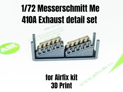 Messerschmitt Me 410A Exhaust detail set for Airfix 
