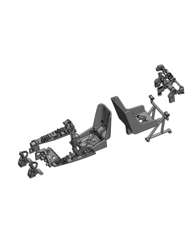 Messerschmitt Me 410A Cockpit detail set for Airfix 