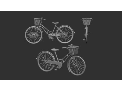 Women´s  Bicycle classic - 3D print 