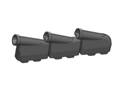 Hurricane Mk.I  Exhausts round type 3Dprint for Arma Hobby 