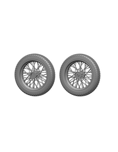 HD-WLA motorbicycle - Wheels and Cylinders detail set for Miniart 