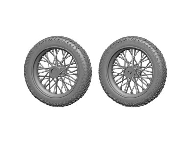 HD-WLA motorbicycle - Wheels and Cylinders detail set for Miniart 