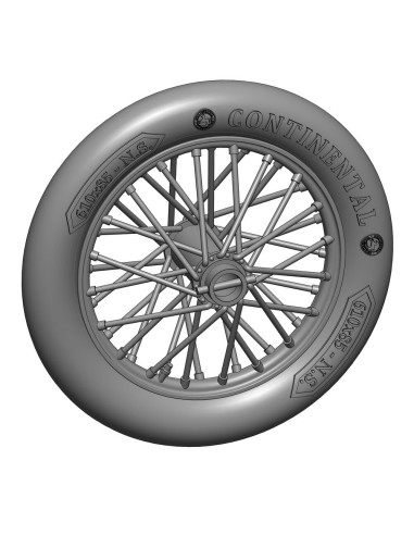 German 610x85 spoked wheels - 1 pair 