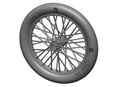 German 710x85 spoked wheels - 1 pair 