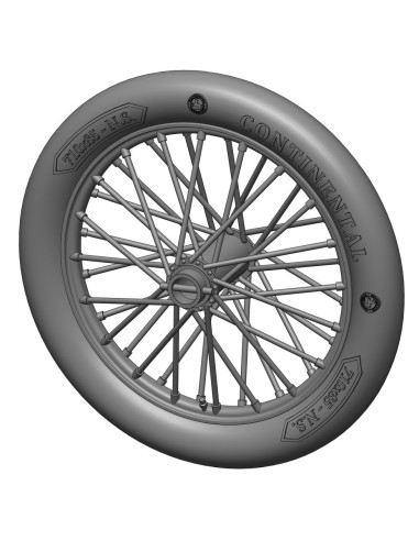 German 710x85 spoked wheels - 1 pair 