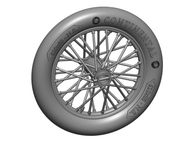 German 610x85 spoked wheels - 1 pair 