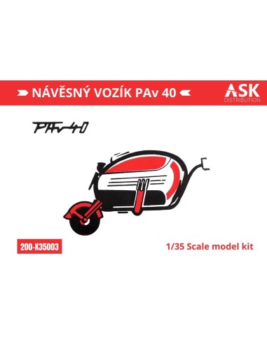 Náv?sný vozík PAv 40 (trailer) recommended for the Velorex kit 
