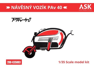 Náv?sný vozík PAv 40 (trailer) recommended for the Velorex kit 