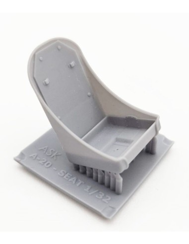 A-20J/K Havoc - Pilot seat, 3D print, without seat belts 