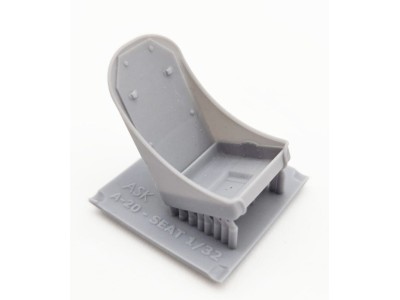 A-20J/K Havoc - Pilot seat, 3D print, without seat belts 