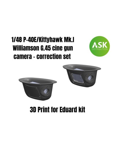 P-40E/Kittyhawk Mk.I  Williamson G.45 cine gun camera - correction set for Eduard 