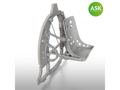 A6M Bulkhead with Seat in MIDDLE position - ASK 3D Print for Eduard 
