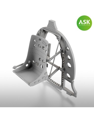 A6M Bulkhead with Seat in MIDDLE position - ASK 3D Print for Eduard 