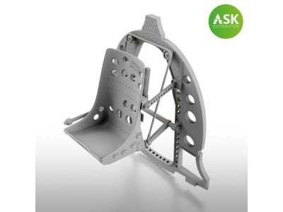A6M Bulkhead with Seat in MIDDLE position - ASK 3D Print for Eduard 