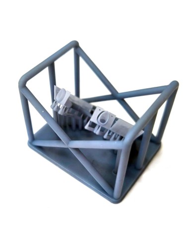A6M2 Zero open engine cooling flaps with exhausts detail set - ASK 3D print for Eduard 
