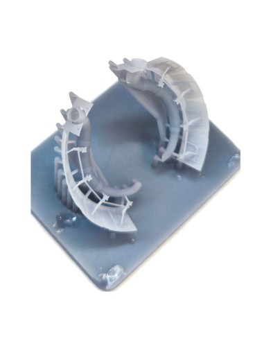 A6M2 Zero open engine cooling flaps with exhausts detail set - ASK 3D print for Eduard 