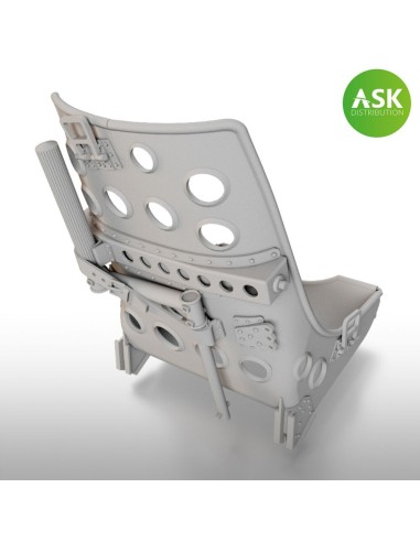 A6M Zero Seat early with strarting handle - 3D print 
