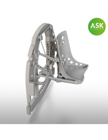 A6M Bulkhead with Seat in MIDDLE position - 3D for Tamiya 