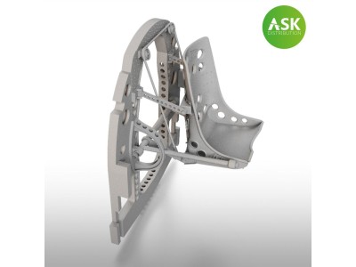 A6M Bulkhead with Seat in MIDDLE position - 3D for Tamiya 