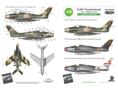 F-84F Thunderstreak part 1 - Belgian Air Force 